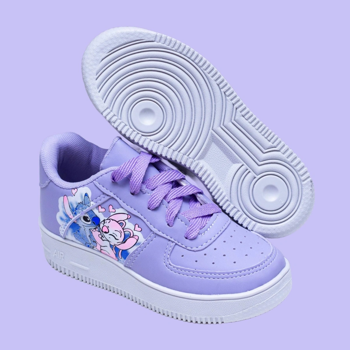 Kit Menina Tênis Infantil Stitch + Chinelo Infantil Personagem - Imagem 19