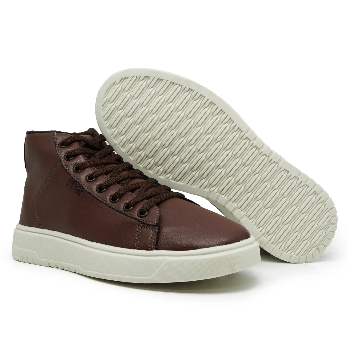 Tênis Masculino Cano Médio Casual Hugo Boss - Imagem 11