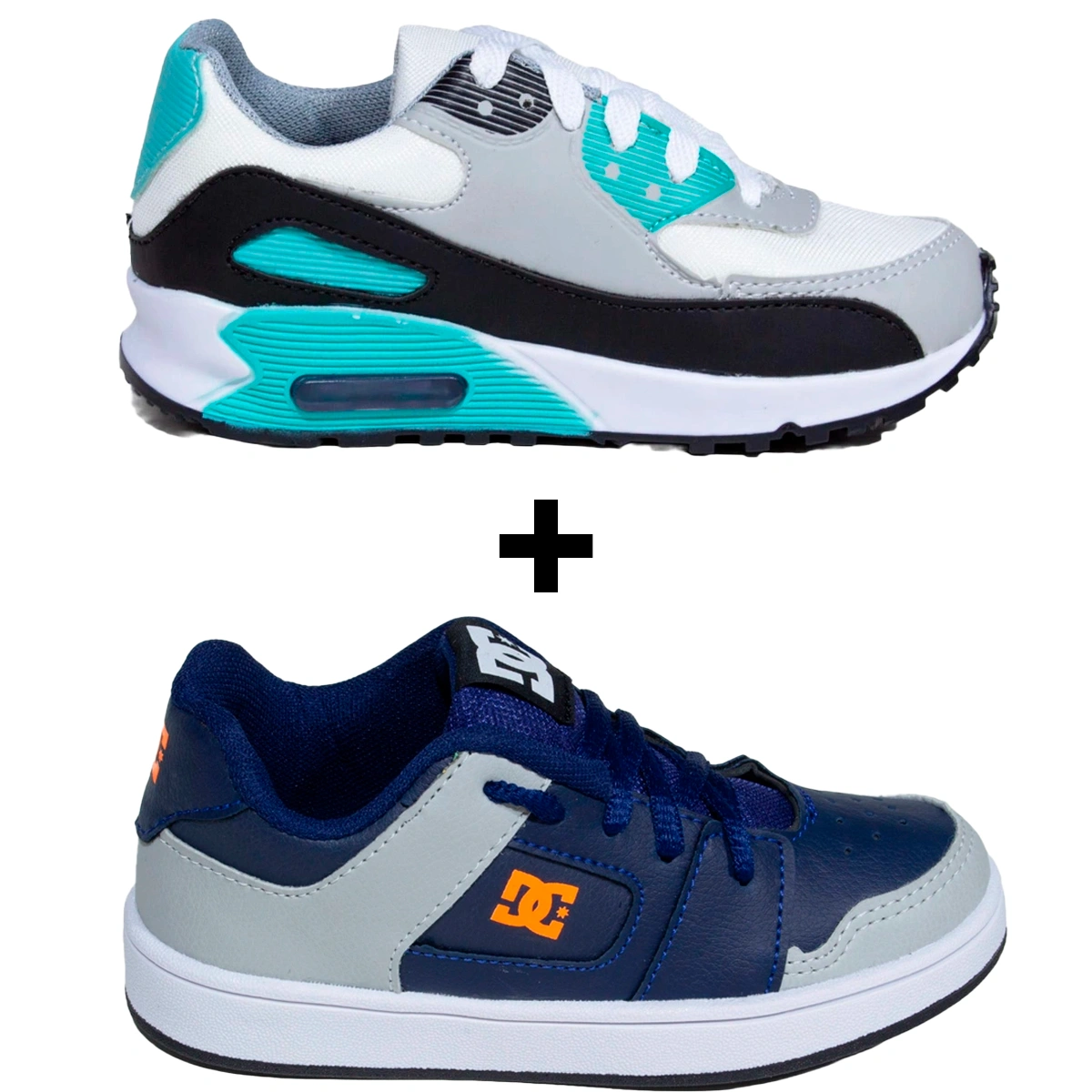 Kit 2 Tênis Infantil Mini Max AIR + Tênis Infantil DC Shoes Skatista - Imagem 2
