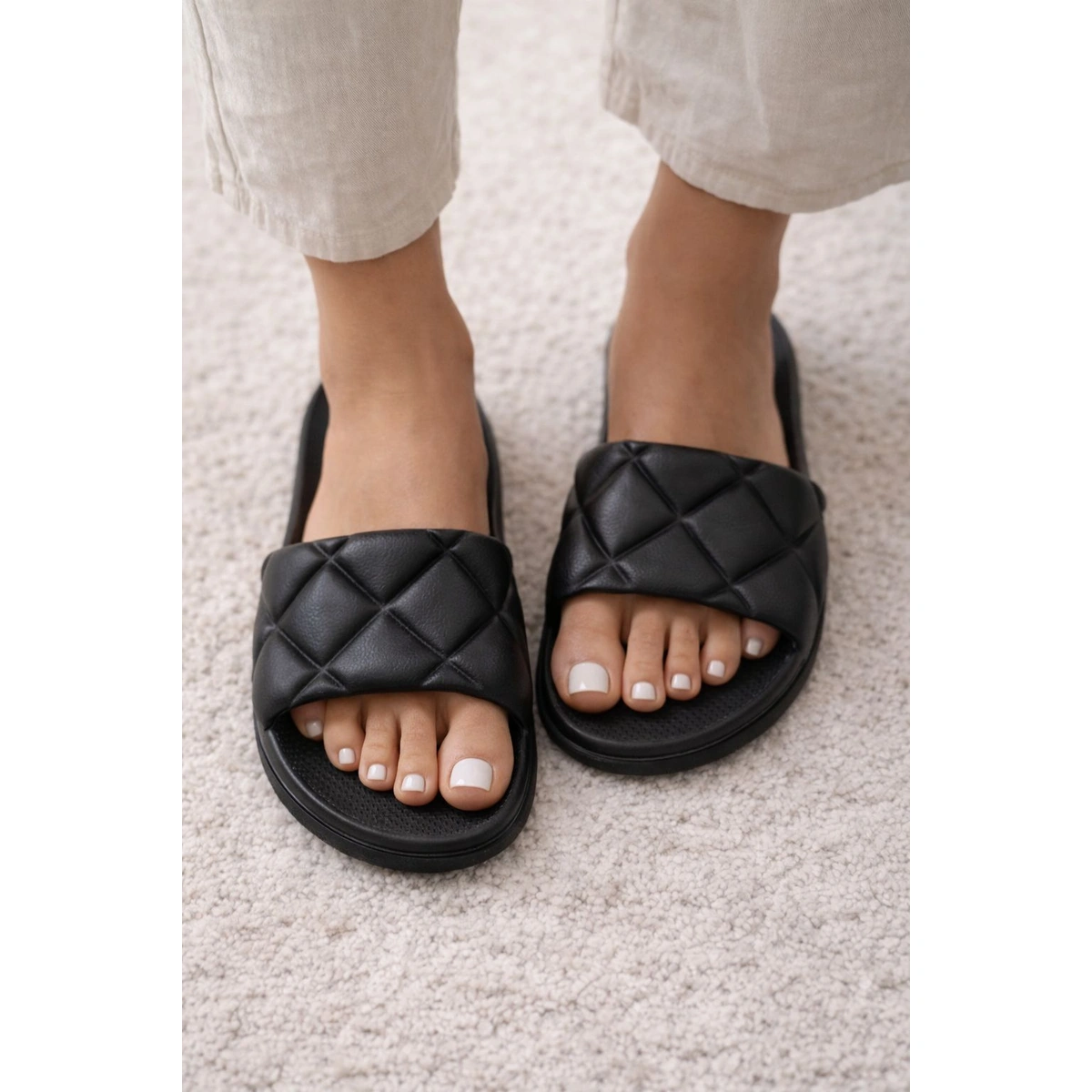 Chinelo 3D Slide Em EVA Feminino Confortavel Leve Macio - Imagem 4