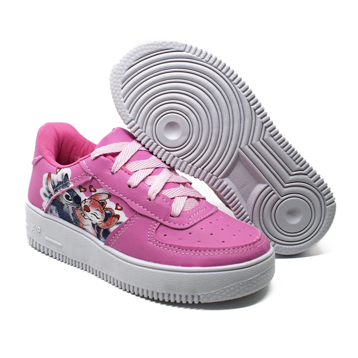 Kit Menina Tênis Infantil Stitch + Chinelo Infantil Personagem - Imagem 4