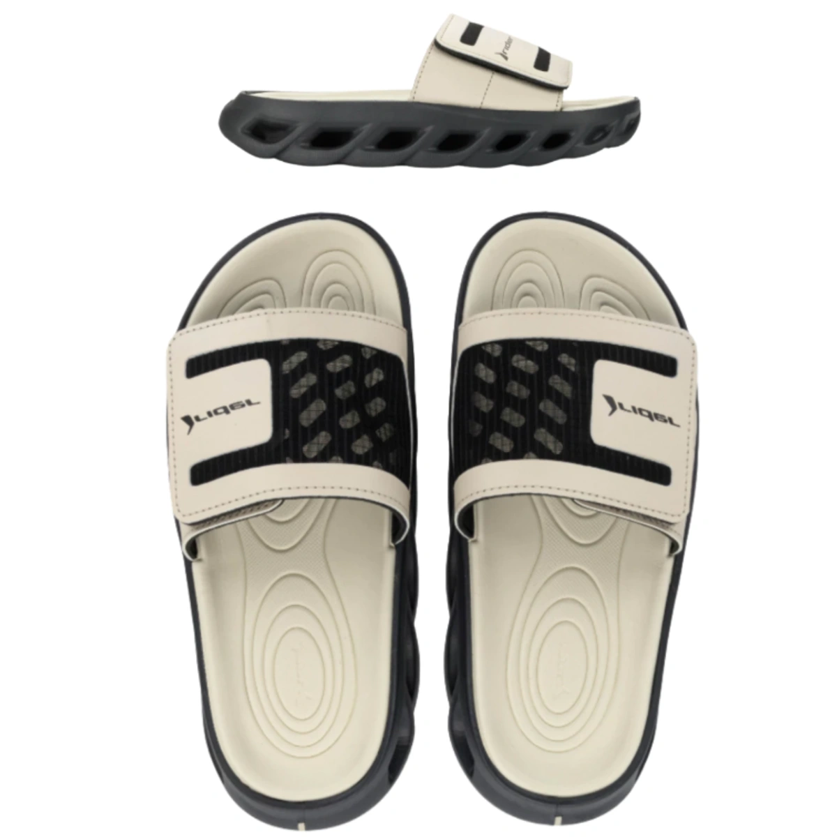 slides masculino chinelo slide macio com velcro - Imagem 6