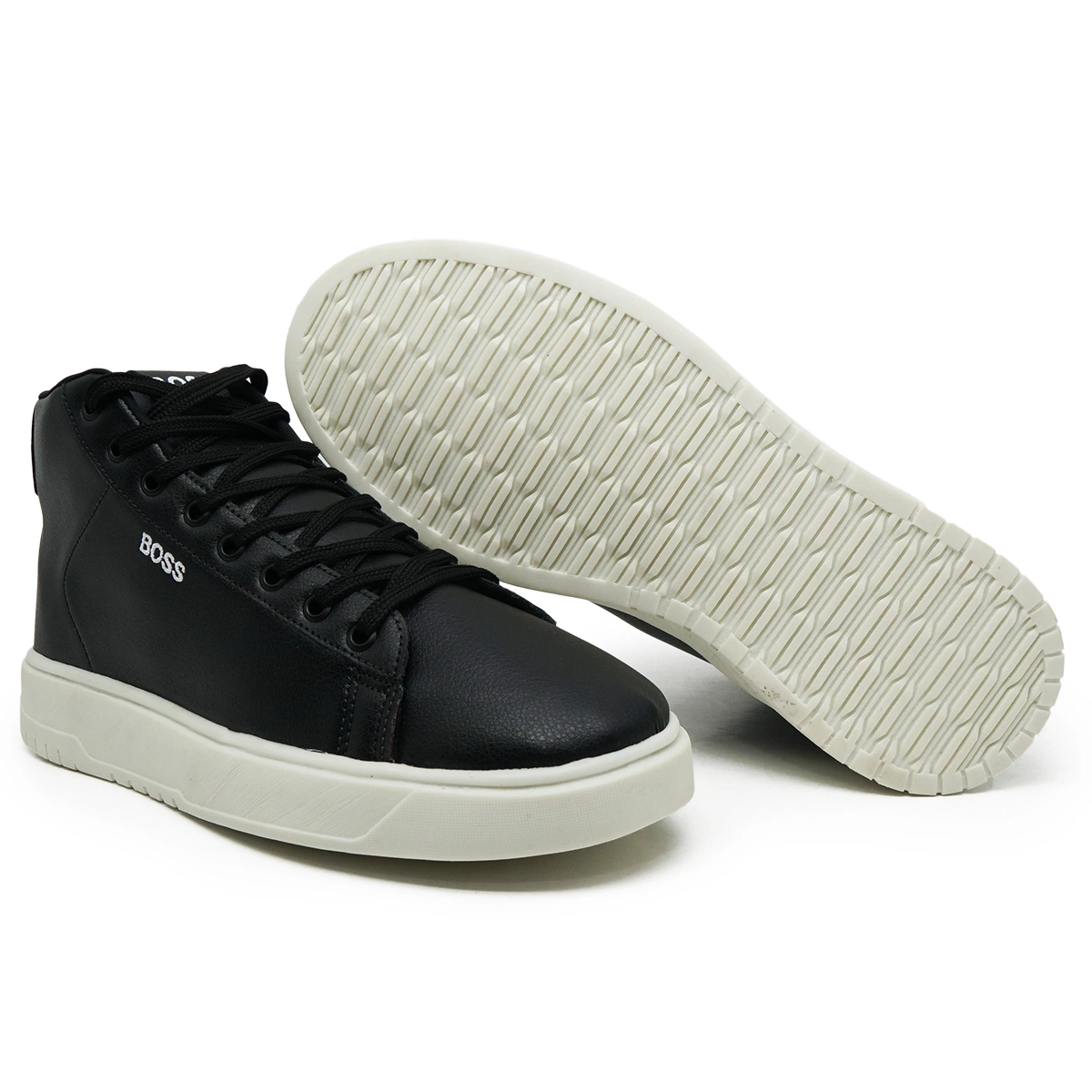Tênis Masculino Cano Médio Casual Hugo Boss - Imagem 4