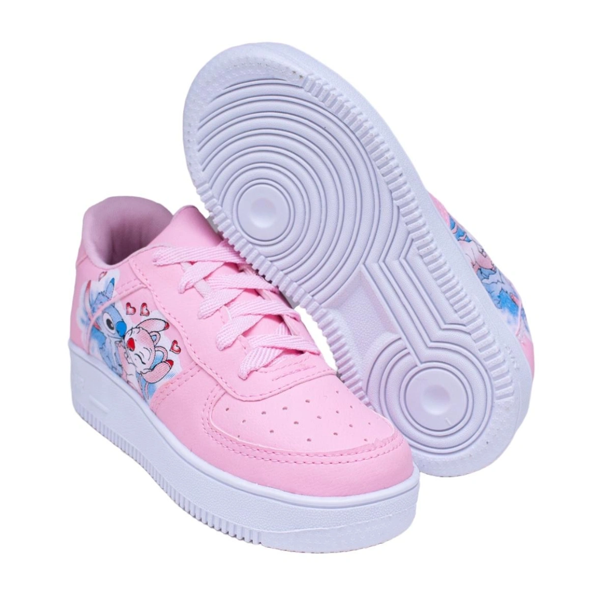 Kit Menina Tênis Infantil Stitch + Chinelo Infantil Personagem - Imagem 9