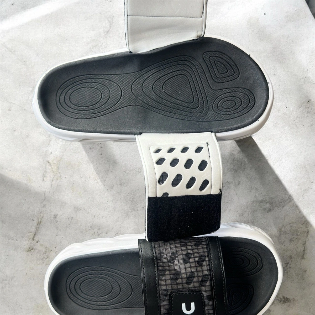 slides masculino chinelo slide macio com velcro - Imagem 9